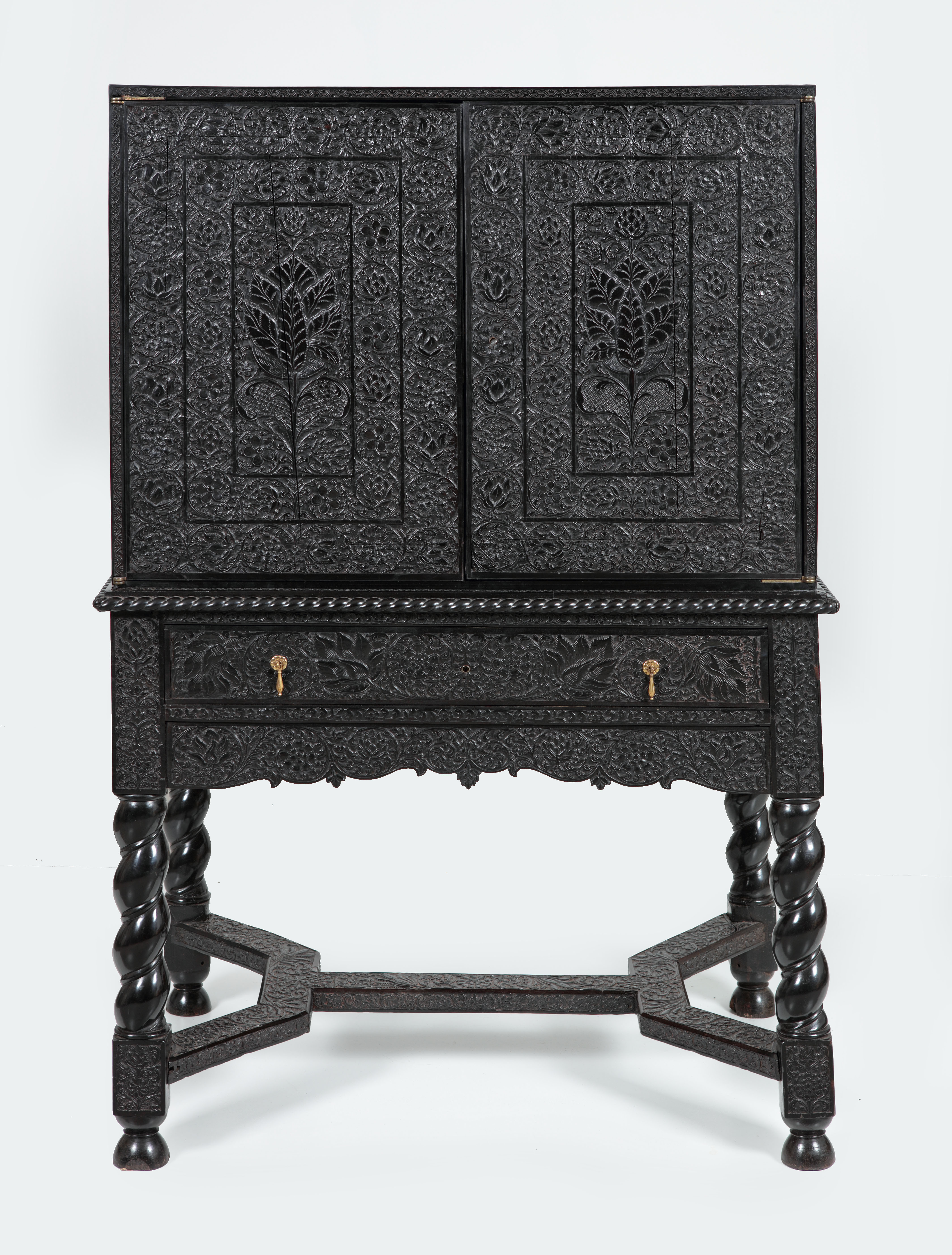 Ebony cabinet, Coromandel Coast 17th century, sold by us