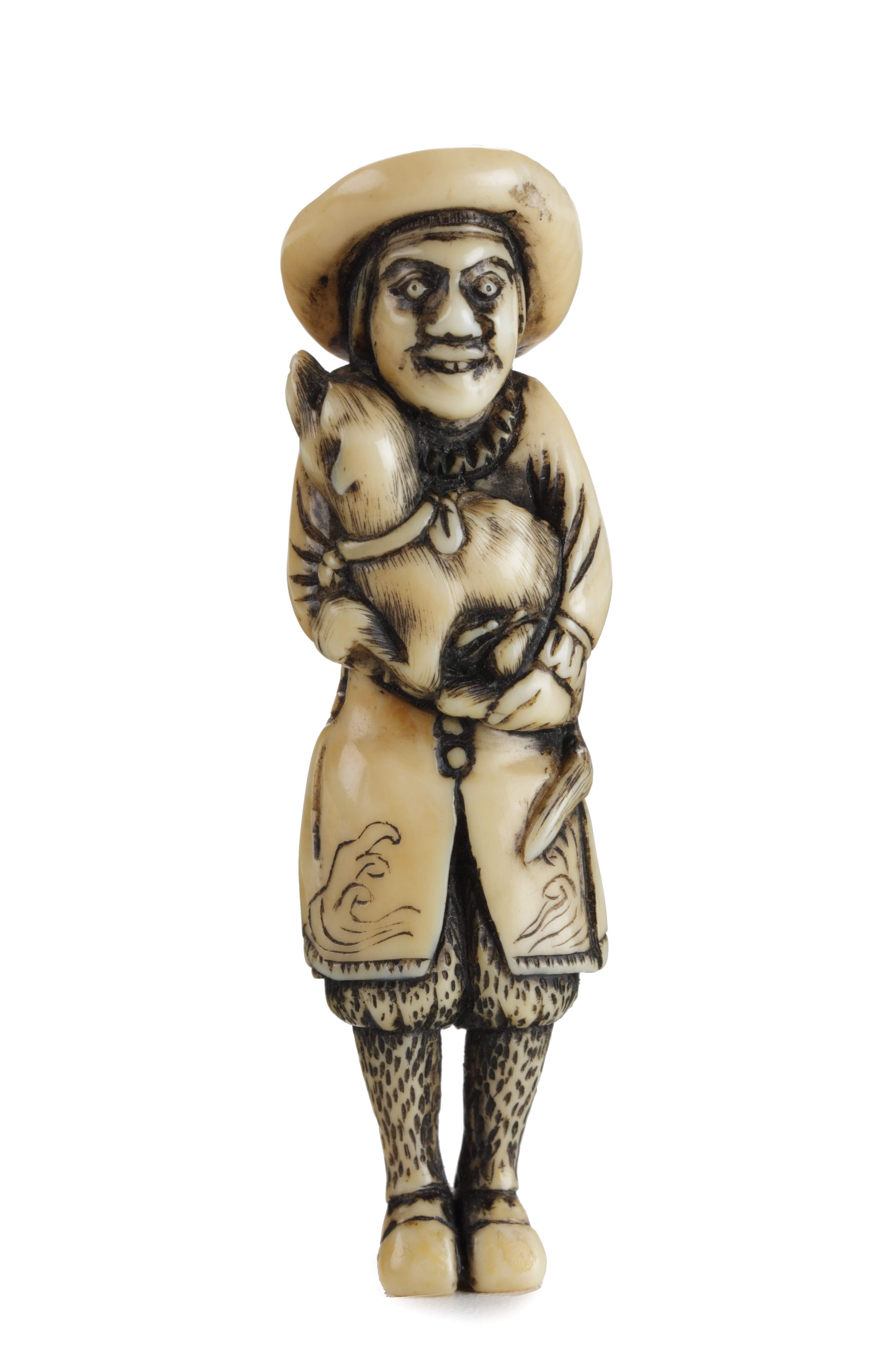 Netsuke of a Dutchman, 19th century (sold)