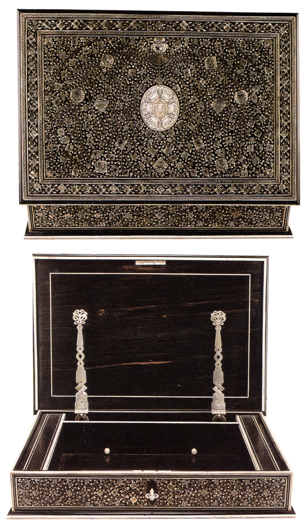 A u2018Sichtermanu2019 box with apocryphal coat-of-arms, previously sold by us (Private collection, USA)