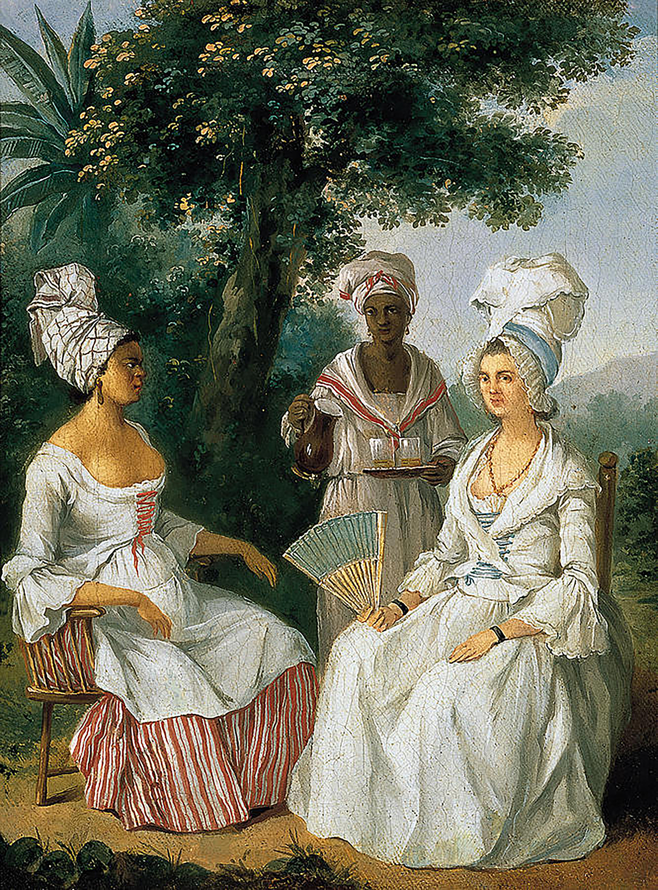 Fig. 4) Augustin Brunias (1730-1796), Women and a servant (c. 1770-1780), Museum Thyssen-Bornemisza, Madrid