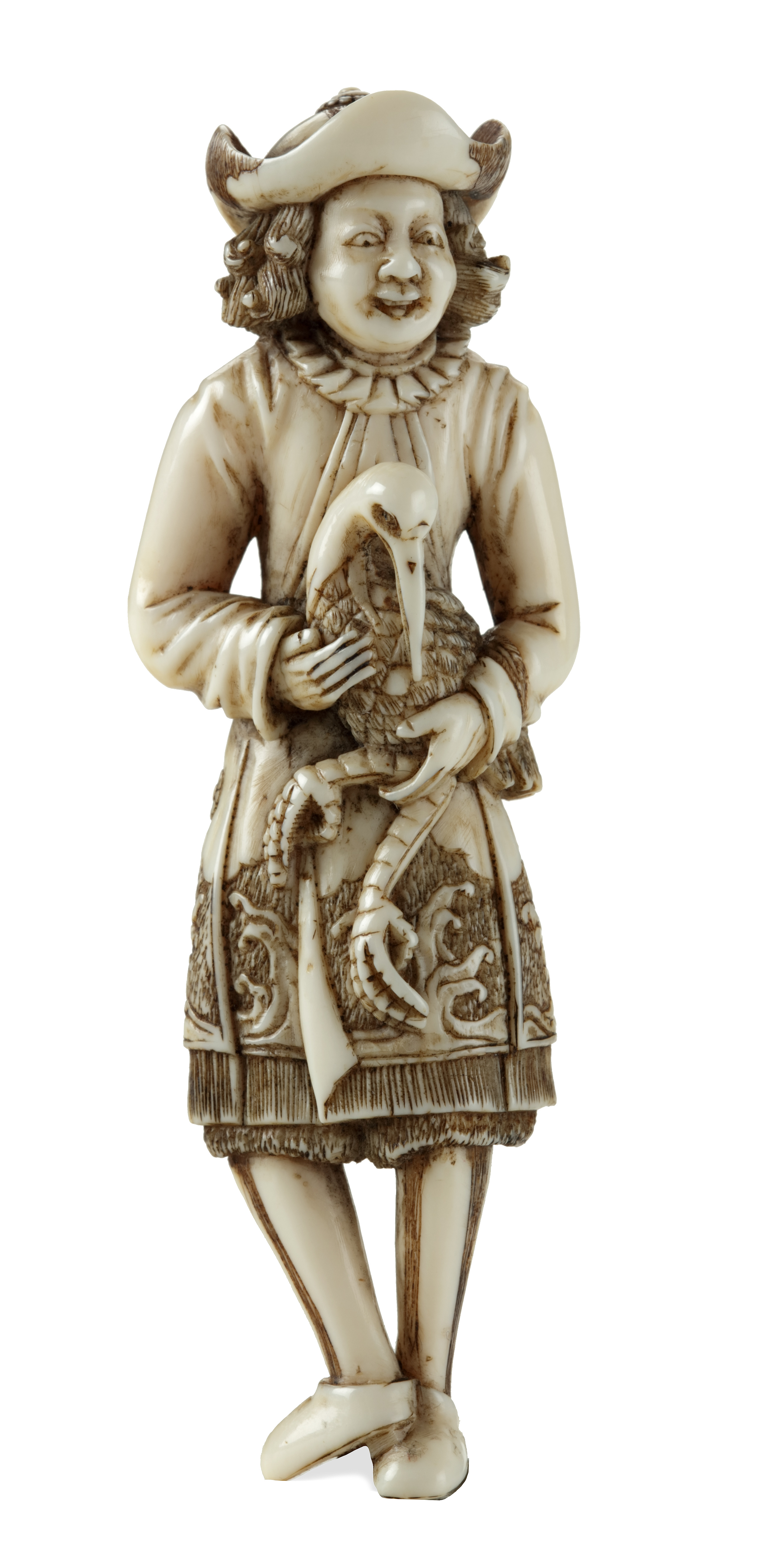 Netsuke of a Dutchman, 18th century (sold)