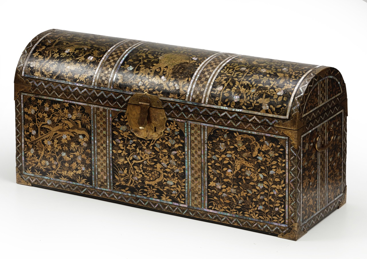 A large Japanese Namban lacquer Arqueta for the Portuguese market, late 16th century