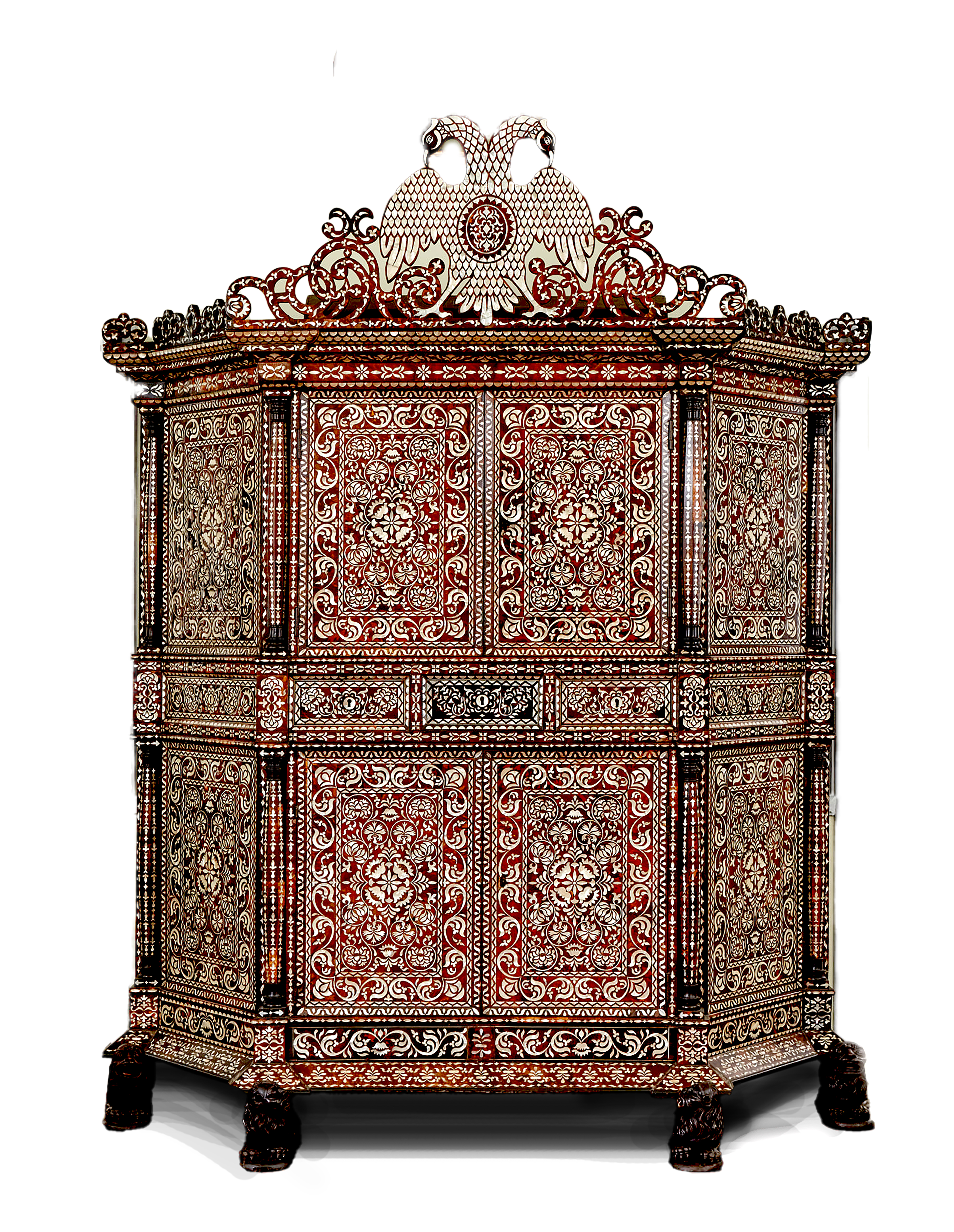 A large enconchado armoire, Lima, 18th century Museum Pedro de Osma,Lima