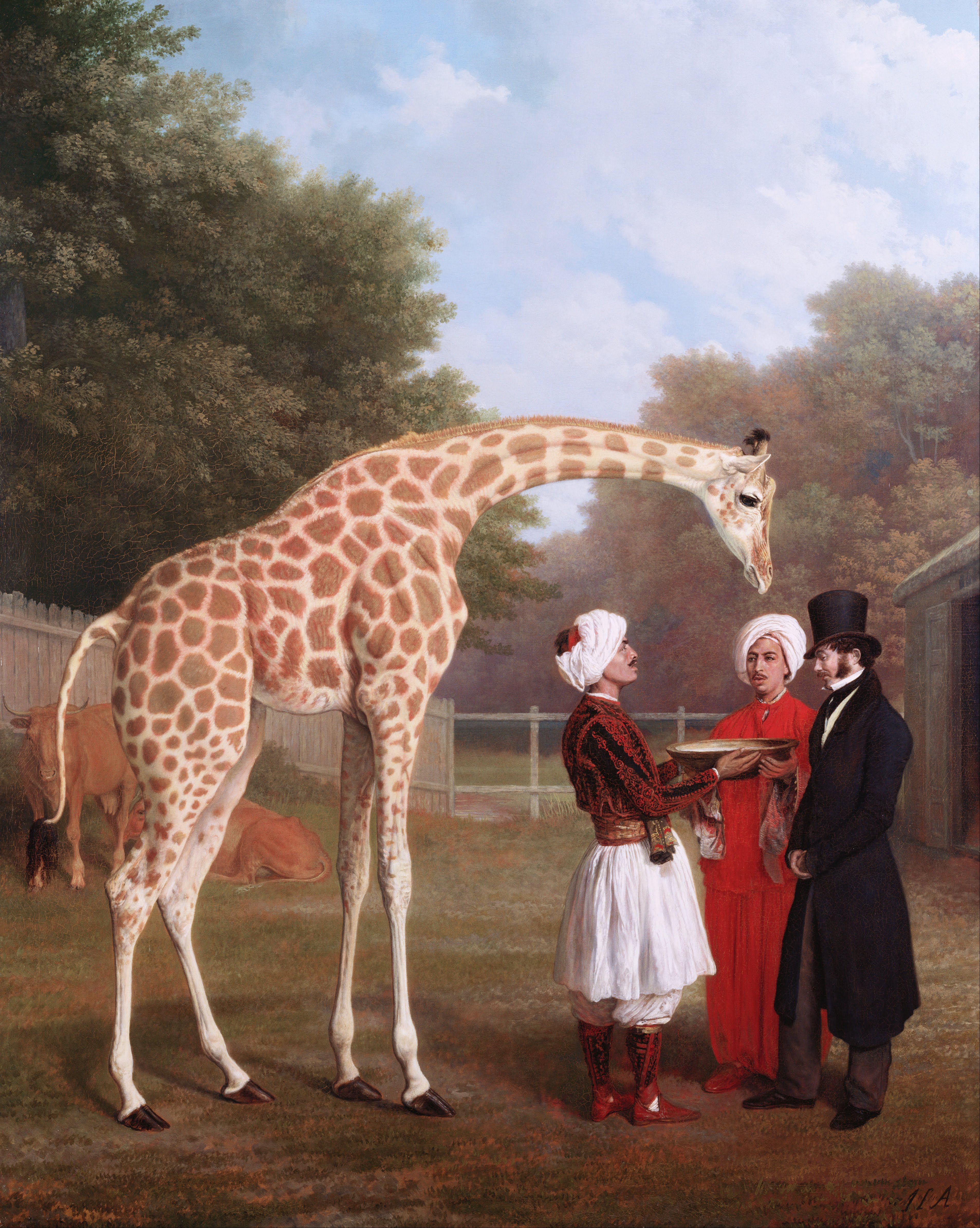 J.L. Agasse (1767-1849)  The Nubian Giraffe, Royal Collection Trust