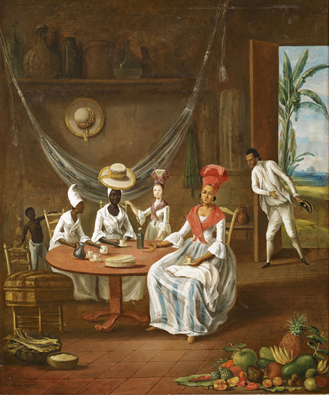 Fig. 2 - Marius-Pierre Le Masurier (1735-1801) ‘Famille de mulâtres’ (1775), Collection Musée du quai Branly (inv.no. 75.1557 IA)